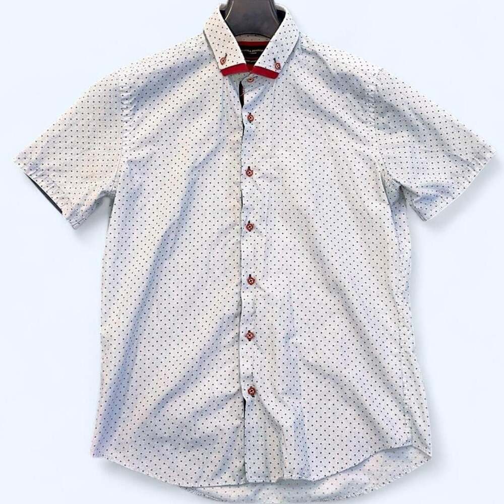Lloyd & Jefferson Premium Collection Short Sleeve  Preppy Style Button Down